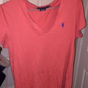 Salmon Ralph Lauren V Neck!